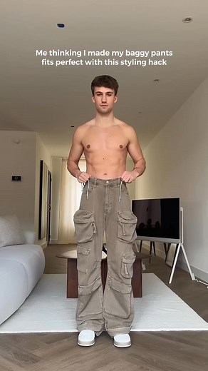 HOW TO MAKE YOUR (BAGGY) JEANS fit perfectly 👖 Save for later 👀 subscribe for #fashion | Mike G.w