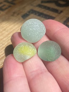 Scottish Sea Glass Marble Trio: Frosted Beach Finds - Etsy
