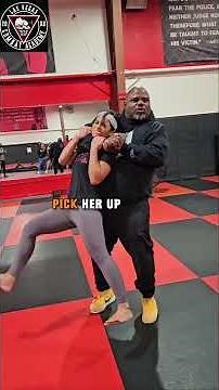 Defense against a choke from the back