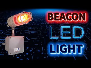 Industrial LED Beacon - 12V - 2,400 Lumens - Strobe and Steady Burn