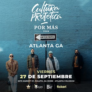 Cultura Profetica la banda de Reggae Puertorriqueña llega al Atlanta Coliseum este Viernes 27 de Septiembre. Boletos a la venta en www.AtlantaColiseum.com y dando click aqui: 🎟️ https://bit.ly/CulturaProfeticaATL24 | Atlanta Coliseum