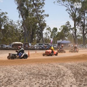 18K views · 328 reactions | Would you give mower racing a go?  The CQ Mower Racing Club hosted competitors from around the state for round eight of the Queensland mower racing championships on Sunday. | ABC Capricornia | Facebook