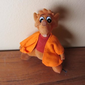 jaq mouse disney cinderella flocked vintage (W6412)