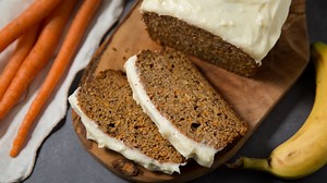 Spiced Carrot Banana Bread With Cream Cheese Icing Recipe - Tasting Table
