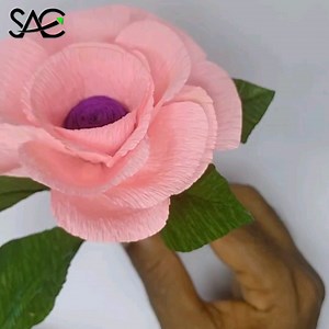 10K views · 384 reactions | Hermosa flores de papel crepe paso a paso | Craftsome | Facebook