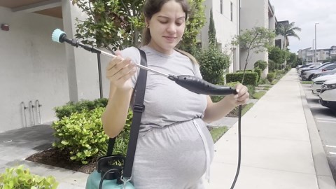 Battery Operated Garden Sprayer, 1.58 Gallon, HDPE, Handheld, 3m Hose