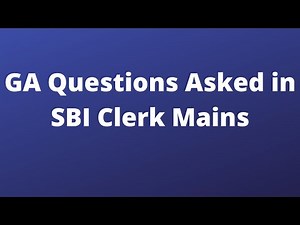 GA Questions Asked in SBI Clerk Mains | Banking Awareness | Current Affairs 2020 | Oliveboard