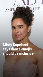 Misty Copeland, the first Black woman promoted to principal dancer for the American Ballet Theatre, explains why she started a petition to add new, more inclusive dance emojis. | AP