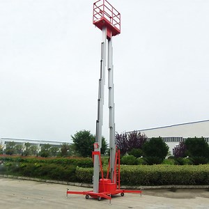 [Hot Item] 6-16m Lifting Height Double Masts Aluminium Lift/Electric Manlift