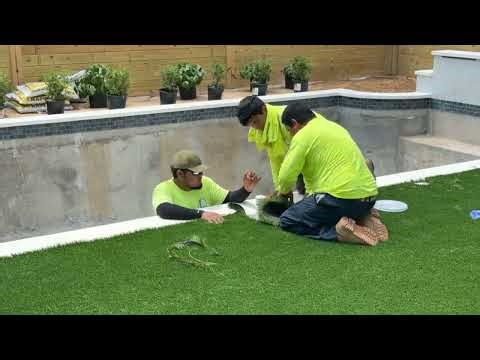 Why This Turf Install Looks So Seamless | Pool Backyard Project
