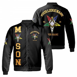 Order of the Eastern Star OES Masonic Unisex Bomber Jacket S-5XL - Etsy