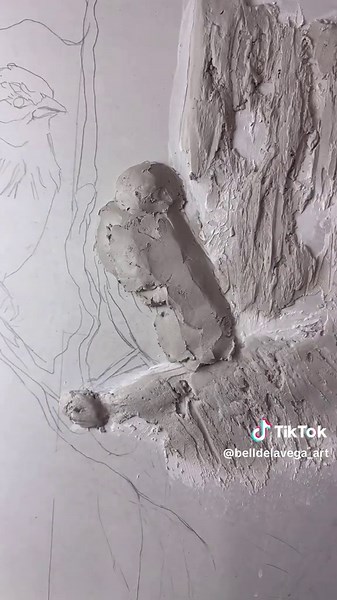 Bas Relief Sculpture Painting Techniques on Drywall