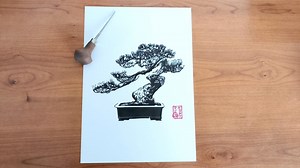 Linocut Print Linocut Print Handmade Bonsai Japanese Bonsai Tree Tree Wall Decoration Japanese Style to Frame - Etsy UK