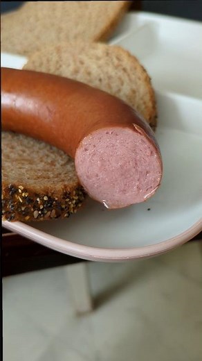HEMA rookworst (smoked sausage) sandwich