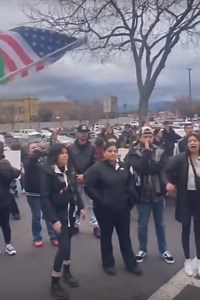 6.7K views · 450 reactions | Foreigners waving foreign flags, blocking the entrances to a Target & Walmart to protest deportations from a country they clearly have no allegiance to- make it make sense The level of stupidity & entitlement displayed by these protests are reason enough to deport them all | The Conservative Read | Facebook