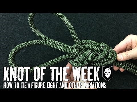 How to Tie a Figure-8, Threaded Figure-8 and Figure-8 on a Bight - ITS Knot of the Week HD