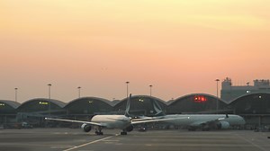 Baixar pôr do sol no chek lap kok aeroporto internacional de hong kong