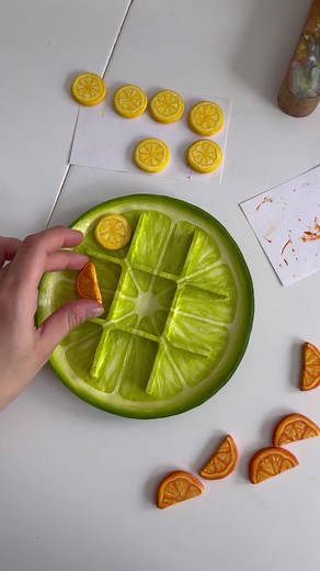 Resin Art Process with Air Dry Clay and Resin