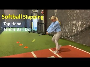 Softball Slapping- Top Hand Tennis Ball Drill