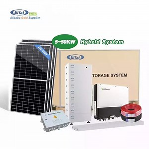 [Hot Item] Growatt BMS 5kw 10kw 15kw 20kw Hybrid Solar Power Kits Panel System