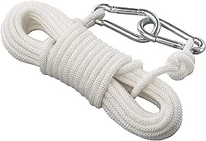 Clothesline Clothes Drying Rope Portable Travel Clothesline Adjustable for Indoor Outdoor Laundry Clothesline, Perfect Windproof Clothes Line, Hanger for Camping Travel & Home Use(White)