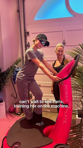 @ParisHilton has entered the world of Power Plate with her Hot Pink Power Plate pro7! Join @CarolinePearce as she guides Paris on her Power Plate fitness and wellness journey. Want to feel as fabulous as Paris? Let us know if you'd like to see Limited Edition Hot Pink Power Plate products in the line-up. | SportFit Inc.