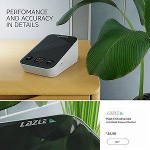 Lazle Blood Pressure Monitor _ Amazon banners - Mari Marko
