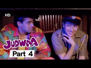 Judwaa (HD) - Part 4 - Superhit Comedy Film - Salman Khan | Karishma Kapoor | Rambha