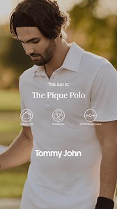 Softer and smoother than traditional pique fabric, our Premium Pique Polo lets you breathe easy with an airy, loose weave. | Tommy John | Facebook
