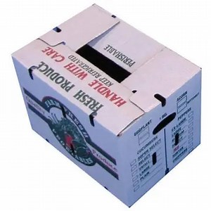 [Hot Item] Recycle Wholesale Waterproof White Corrugated Cardboard Box Wax Coated Corrugated Vegetable Boxes