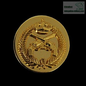 [Hot Item] Collar Badge (CB40424) Zinc Alloy Antique Gold Us Army Military Metal Police Badge