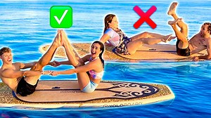 Extreme couples yoga challenge shocks crowd