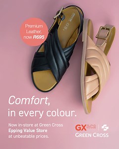 Comfort that goes with everything. Discover trusted Green Cross craftsmanship at value-first prices - with exclusive in-store offers available for a limited time only. 📍 26, 30 Benbow Ave, Goodwood, Cape Town, 7475. #GreenCrossSA #GXAndCo #LoveBeingInYourShoes #LadiesFashion #MensFashion #Boots #Flats #Wedges #Courts #SlipOn #LaceUp #Heels #Sandals #Casual #Formal | Green Cross Shoes