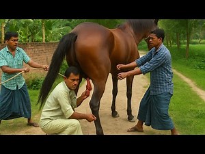 Big race horse castration