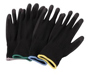 [Hot Item] Colorful PU Coated Anti-Static Safety Gloves