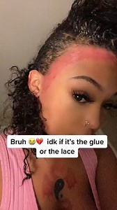 get a glueless wig girl😩😭😭 Btw, you too calm Lmaooo . . . . . 🎥: kslime66 | Klaiyi Hair
