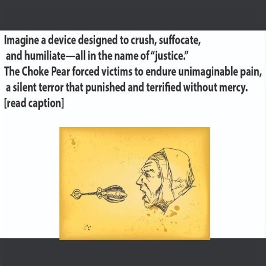 pipo on Instagram: "Imagine a small, unassuming device that could inflict unimaginable pain with a single turn. 😨 The Choke Pear, also known as the “pear of anguish,” was a medieval torture instrument used to punish criminals, heretics, or those accused of moral crimes. Shaped like a metal pear, it was inserted into the mouth, rectum, or vagina, then expanded via a screw mechanism, stretching and tearing tissue in the process. Despite its tiny size, the device was incredibly effective at causin