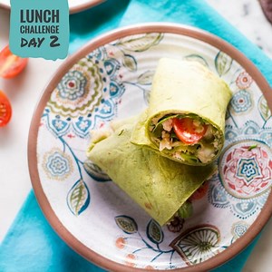 Chicken & Hummus Greek Wrap