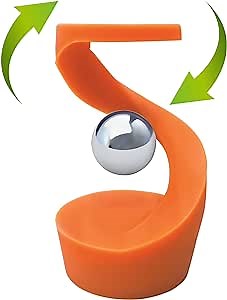 Kinetic Spinning Desk Toys,Rotating Left and Right,with a Unique Visual Illusion,Keep Focus,Relieve Stress,Executive Desk Toy Gifts for Adult Teen Children-Orange