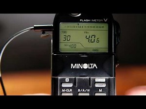 Minolta Light Meter Tips