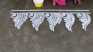 2.4K views · 156 reactions | easy and simple alpona design for laxmi puja, muggulu design for Indian festival | Shyamali Rangoli Art | Facebook