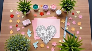 Love Heart Mould Cutting Dies, for DIY Scrapbooking Photo Album Decorative Embossing Paper Dies for Card Making Templated