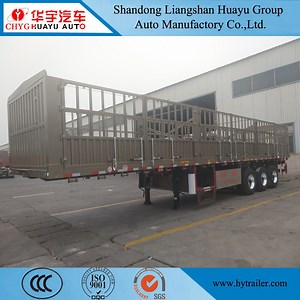 [Hot Item] Tri Axle Stake/Fence Cargo Truck Semi Trailers for Cattle/Sheep/Pig Tranport