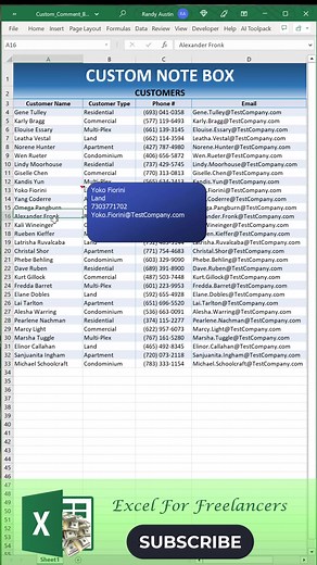 4K views · 42 reactions | How To Create A Custom Note Box In Excel #SHORTS #exel | Excel For Freelancers | Facebook