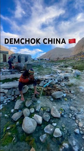DEMCHOK VILLAGE LADAKH -LAC CHINA 🇨🇳HOT SPRING WATER #youtube #demchok #demchokvillage #ladakh