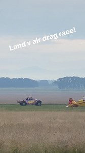 The Hot Wheels stunt car v Paul Bennet Airshow’s stunt plane drag race. Smoke screen extra! | Greased n Gassed