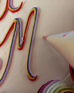 1M views · 8.3K reactions | It takes real skill and steadiness to decorate cakes with calligraphy like this!  | FOODbible | Facebook