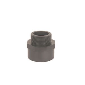 [Hot Item] Dark Gray Pn16 Tube Fittings Plastic UPVC Male Coupling