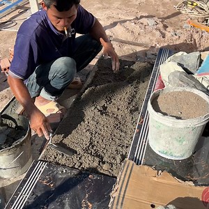 1.8K views · 52 reactions | Techniques And Tips To Install Large Tile On Concrete Steps | DIY crafts PR | Facebook