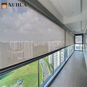 [Hot Item] Xuhua OEM ODM Motorized Manual Ziptrack Zip Track Outdoor Screen Roller Blinds